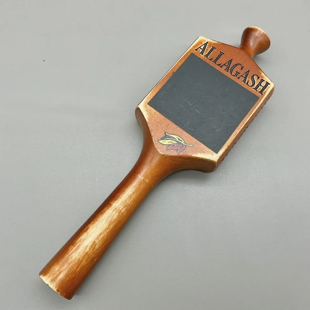 Allagash Beer Tap Handle Wood Chalkboard Bar Tap Pull Brown Brewery Decor